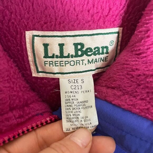 L.L. Bean Blue and Pink Ski Jacket - Picture 6 of 11